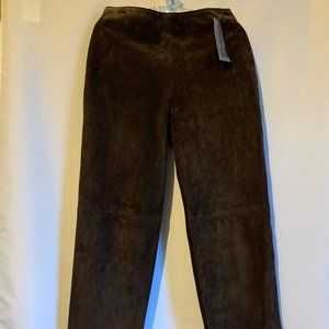 Women suede pants Size 6.